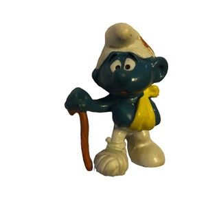 The Smurfs - Peyo Bully Germany - 20097  Vintage Wounded Smurf Rare